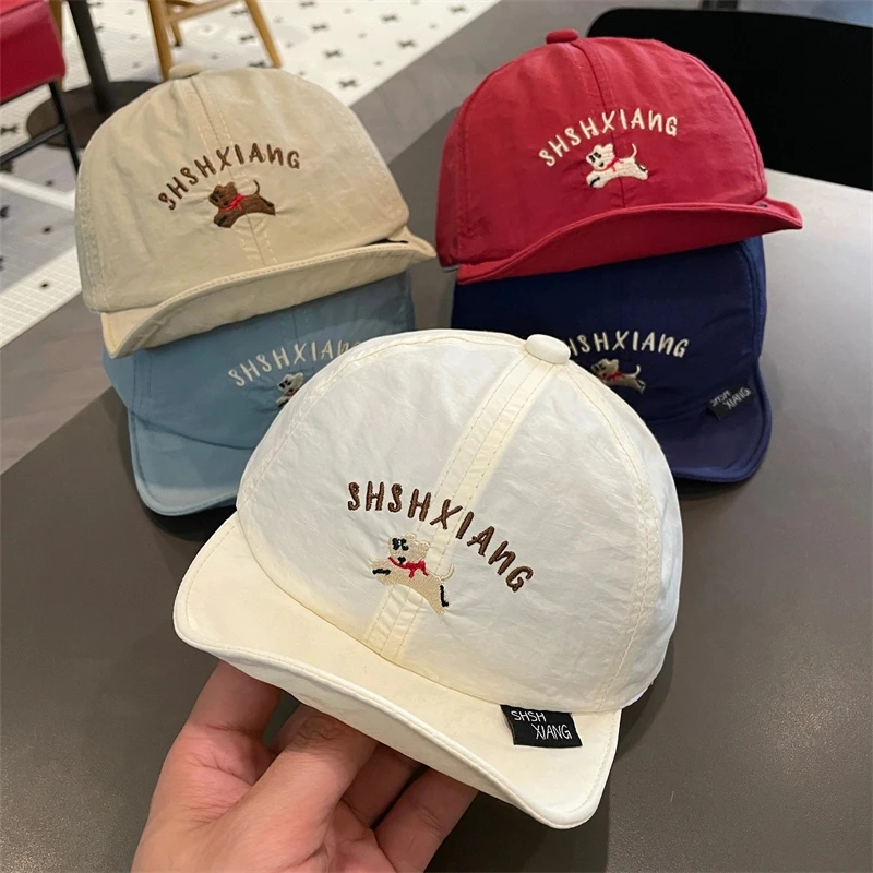 韩国婴幼儿速干鸭舌帽宝宝春秋夏季薄软檐遮阳防晒帽男女童棒球帽