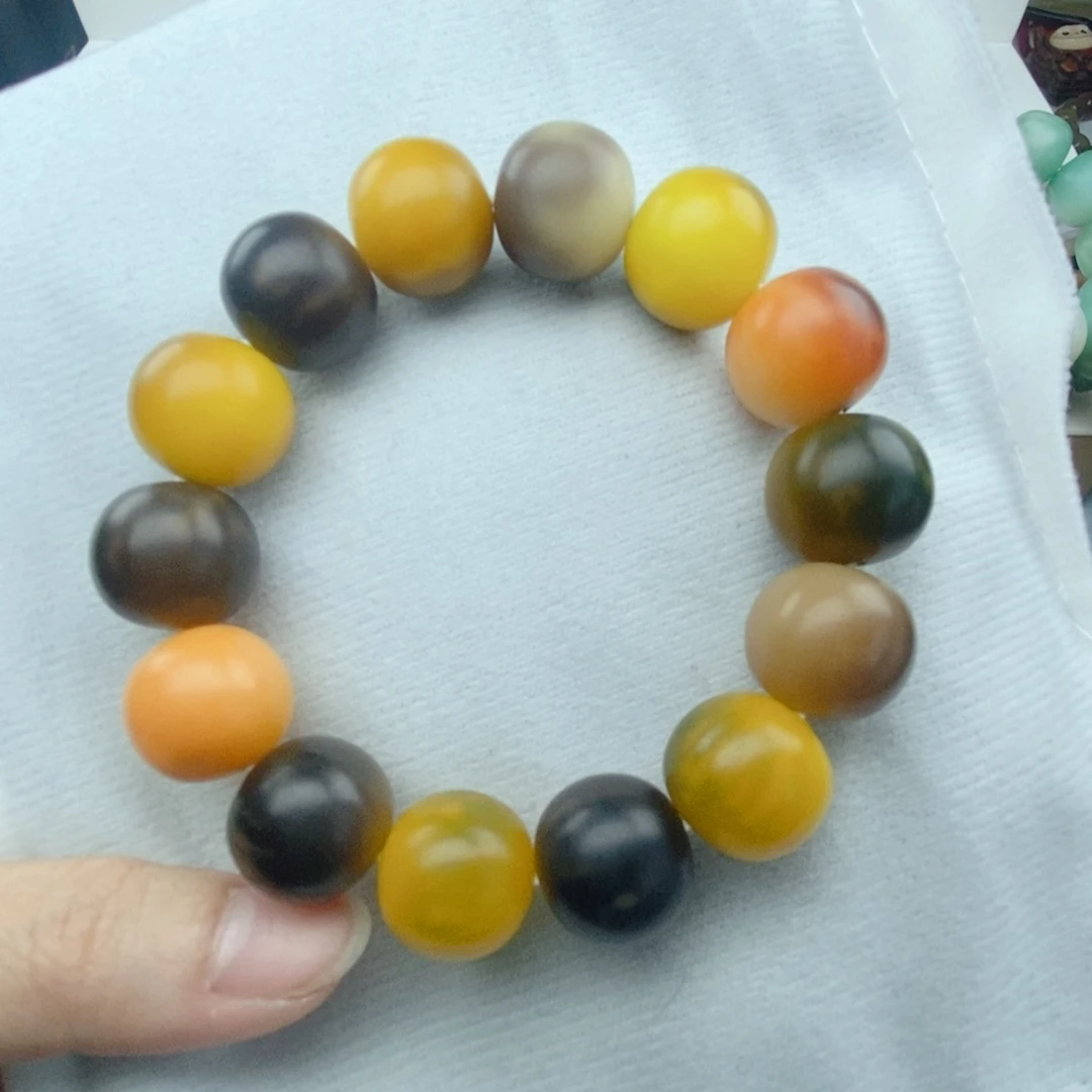 菩提根/象牙果吊坠手工干磨卡16.5苹果珠近全