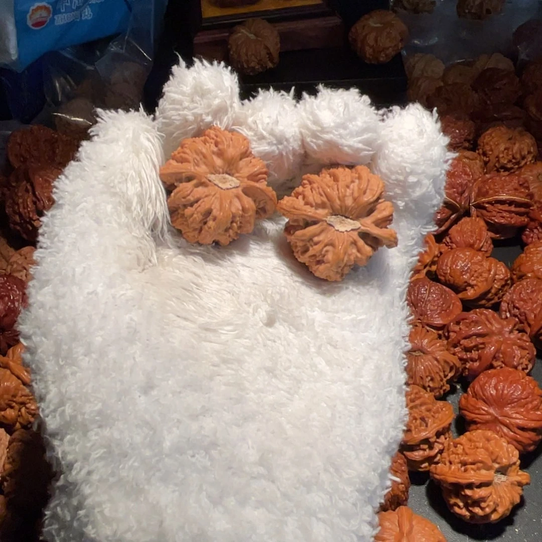 真***任文玩核桃吊坠密纹