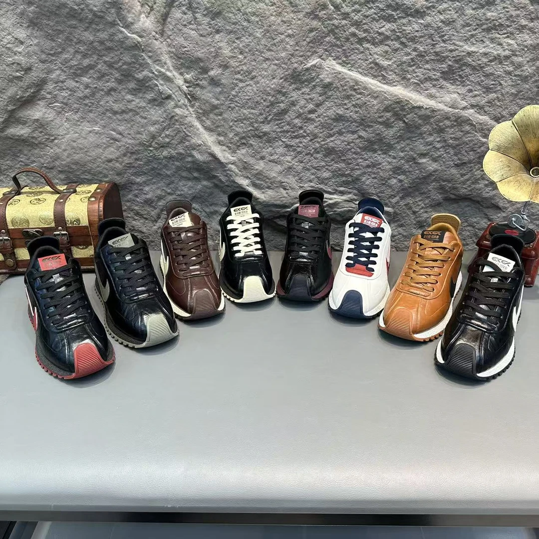 88-1156【皮鞋码】新款皮面单棉个性百搭轻便洋气休闲舒适男款潮鞋