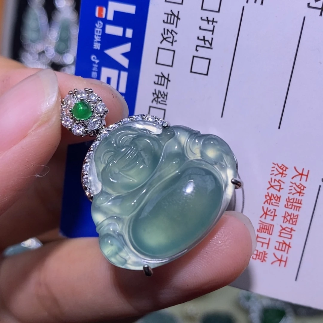 颈饰未镶嵌翡翠天然