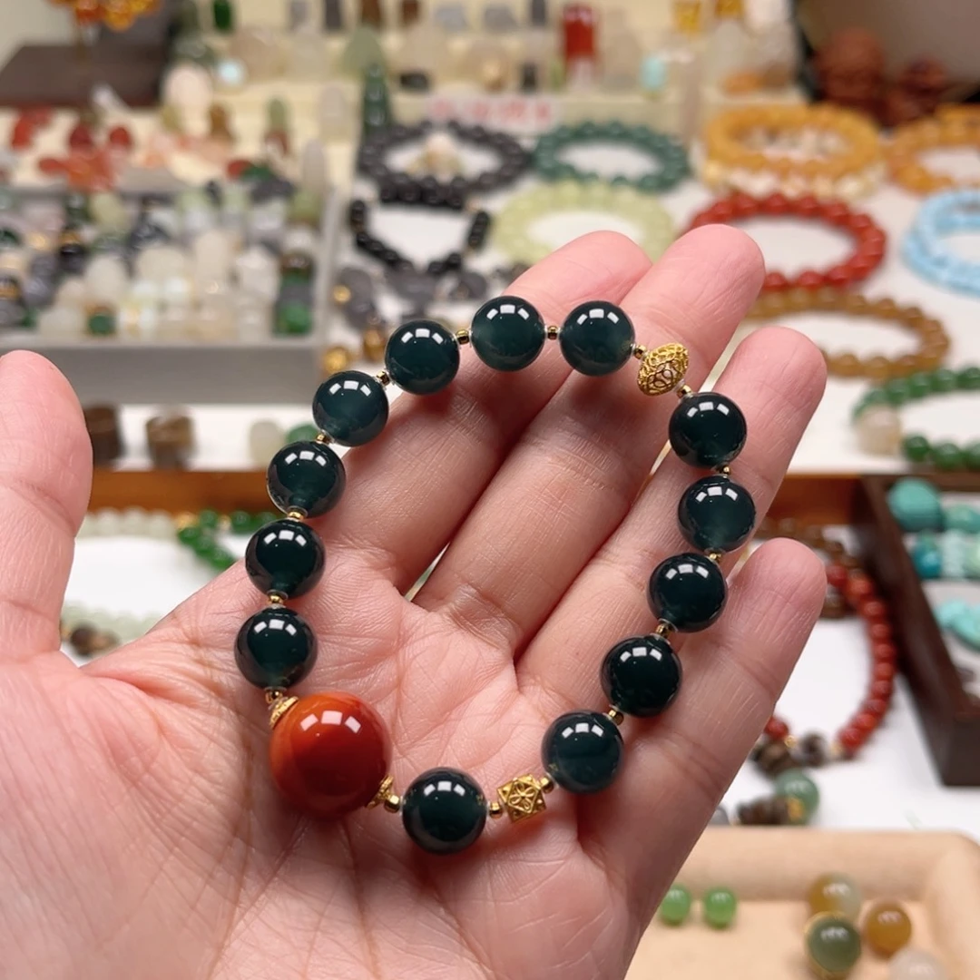 翡翠未镶嵌手链单圈手串