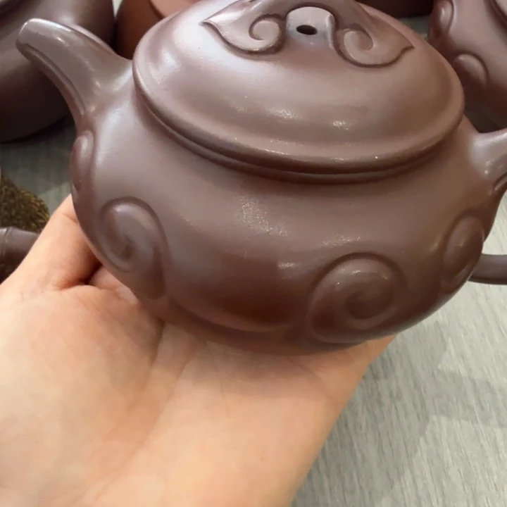 茶壶紫砂260cc仿古如意