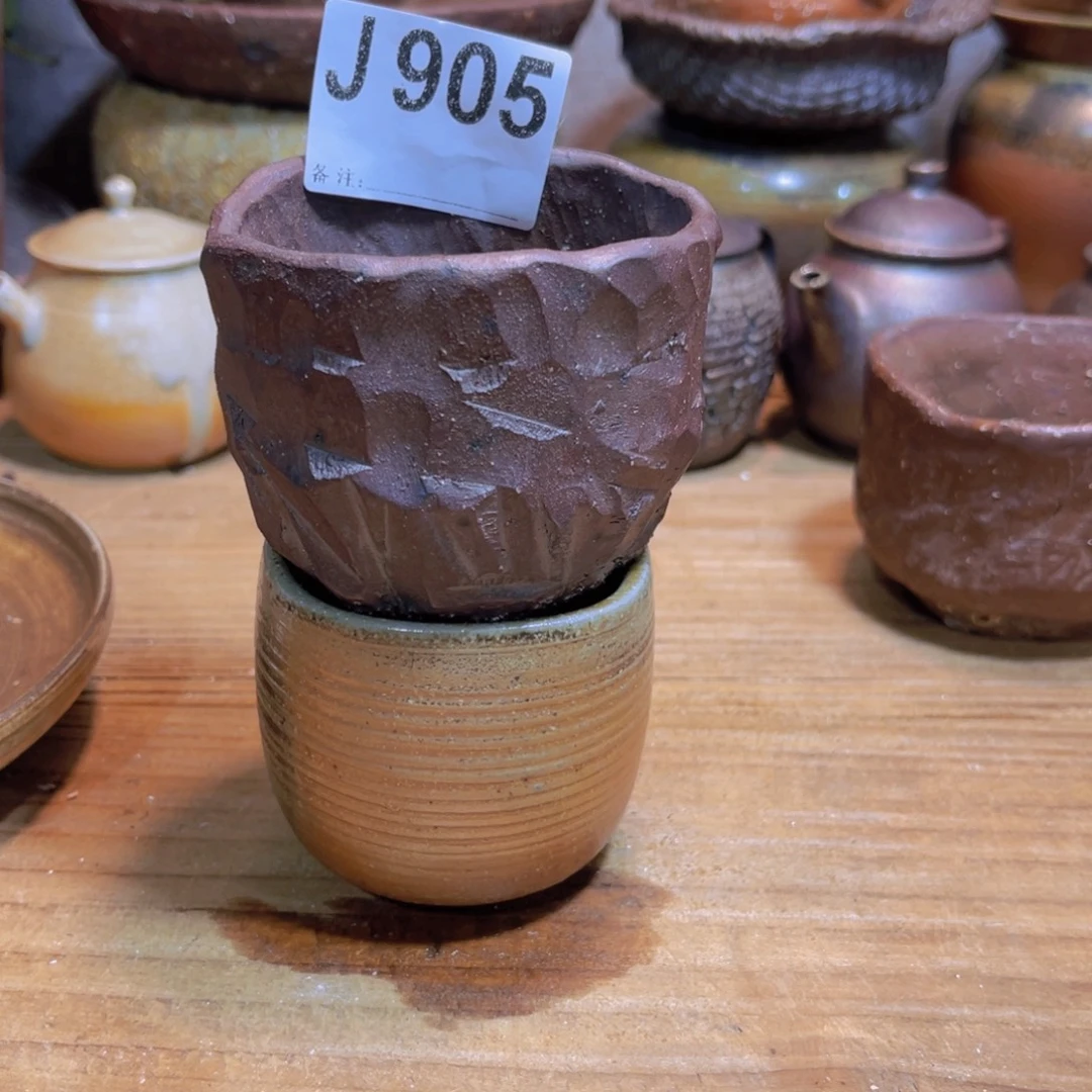 随***性纯手工制作工艺（柴烧）裸烧纯手工制作柴烧905