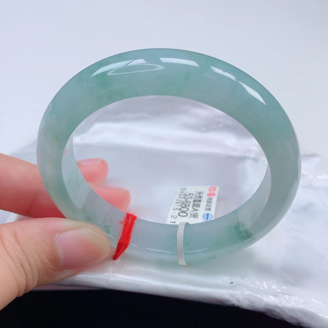 未镶嵌手镯翡翠53正圈