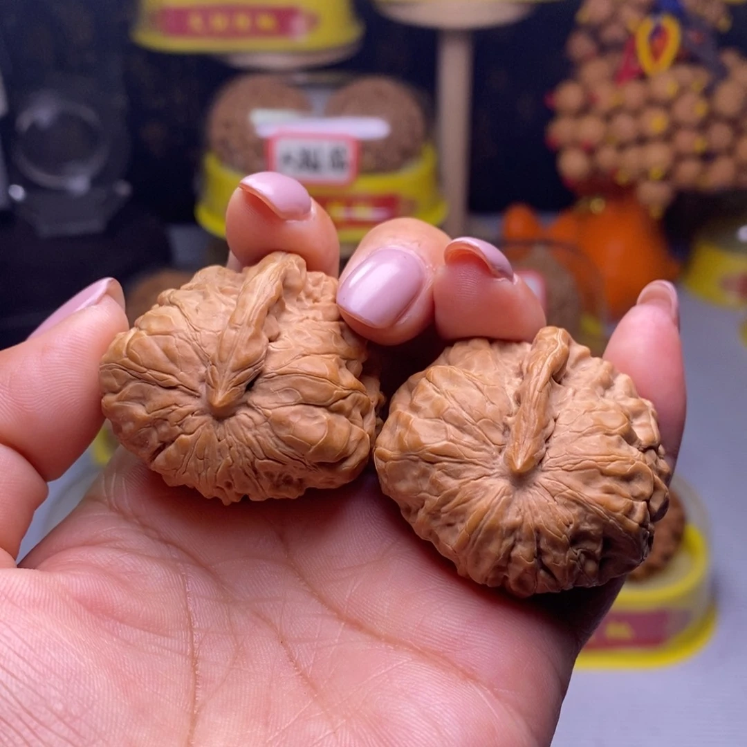 把件文玩核桃04蛤蟆头一根筋39尺