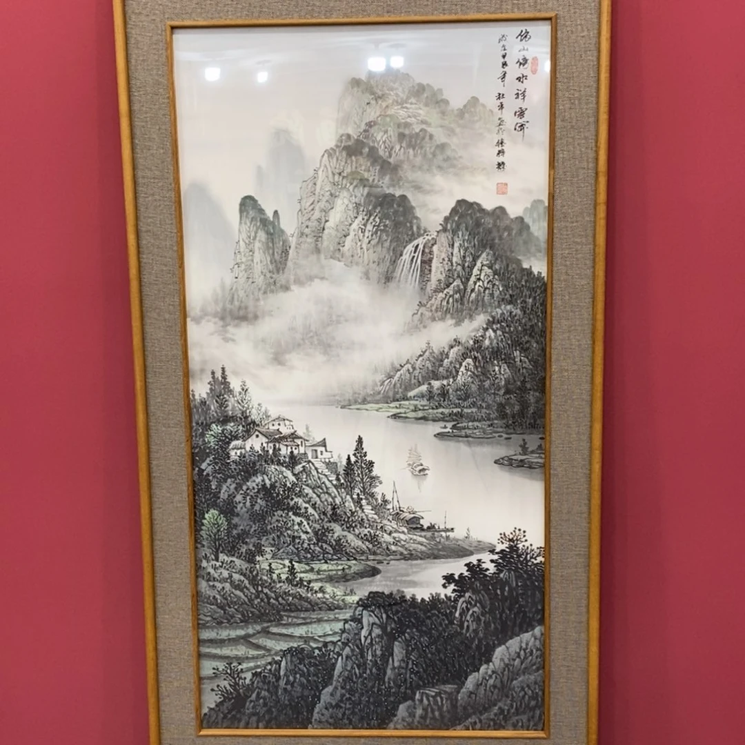 国画杜平四尺精品佳作（带框）