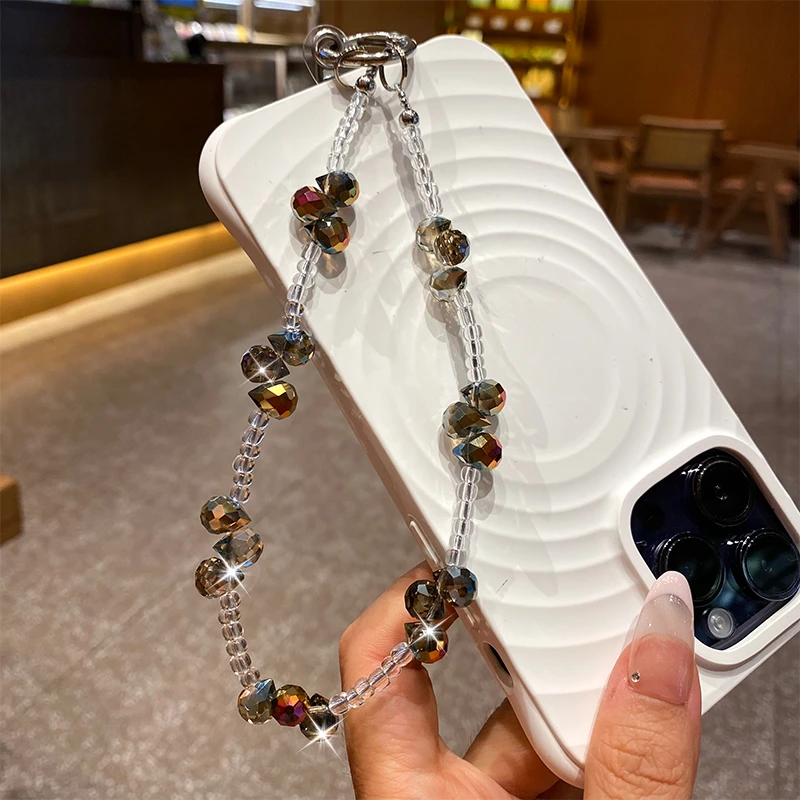 葡萄水晶手机挂绳挂链手链ins手工串珠挂绳钥匙挂绳包包挂件网红