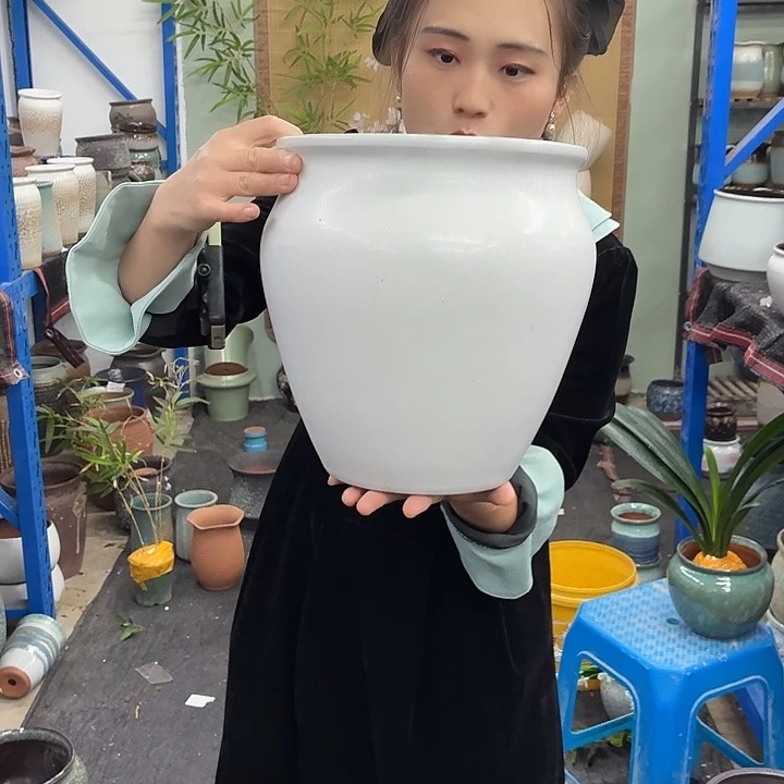 24×27 -粗陶花盆有孔-买买买