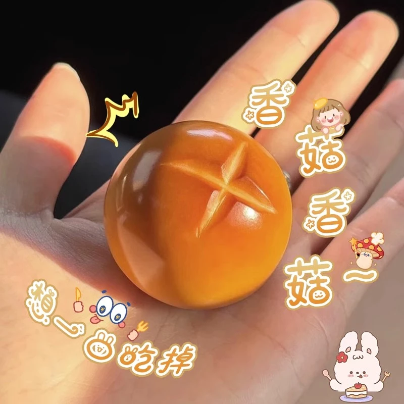 小红薯象牙果炭烧香菇包手把件散装珠子男女款指尖把玩件