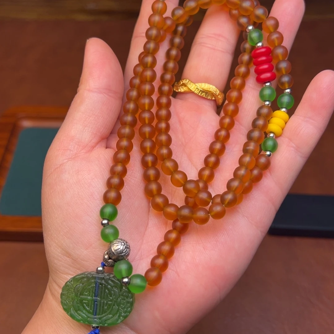 吊坠星月菩提项链