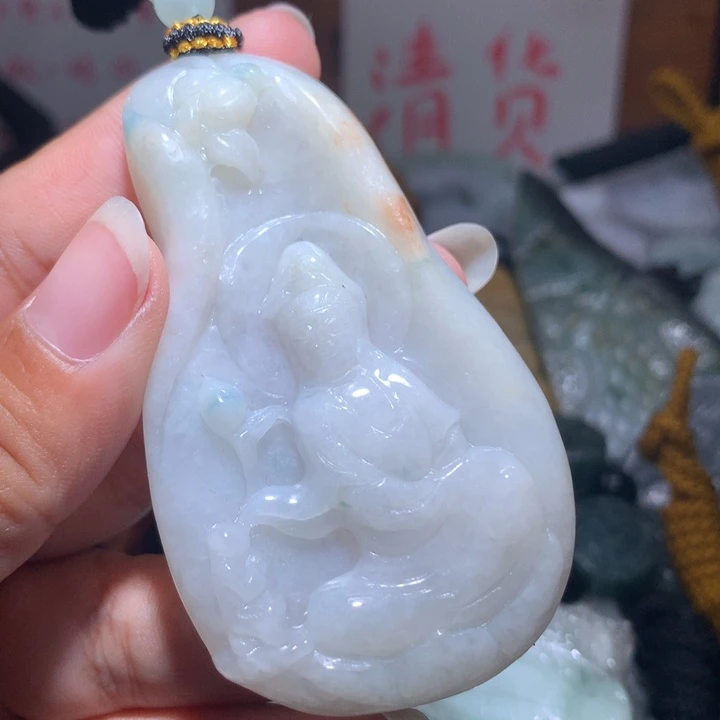 颈饰未镶嵌翡翠保真天然A货翡翠