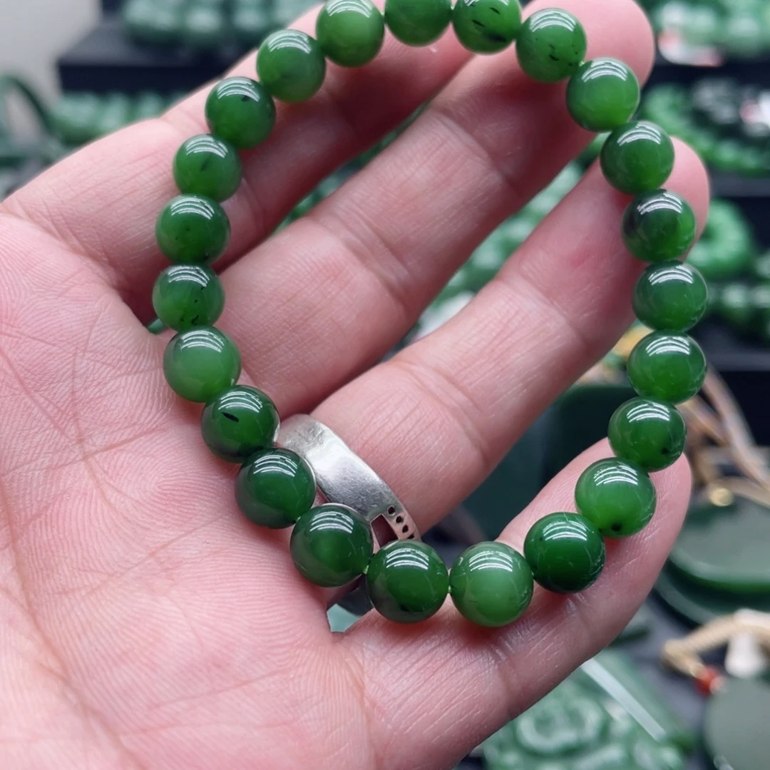 和田玉（碧玉）未镶嵌手链