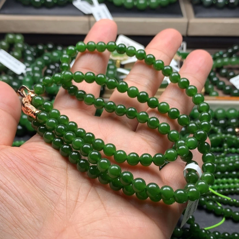 【闪购商品】颈饰未镶嵌和田玉（碧玉）玉**奇6m m