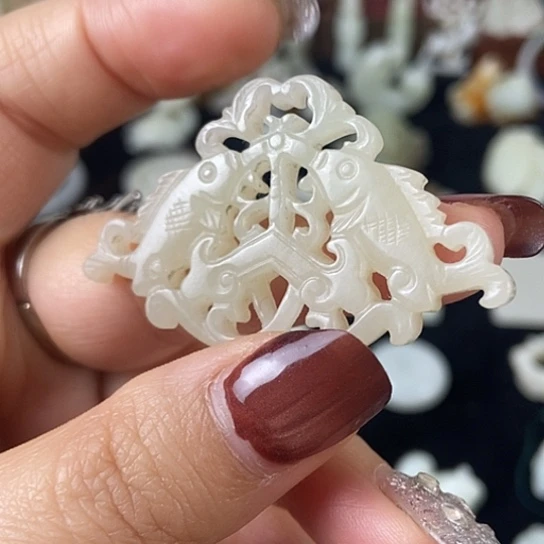 和田玉未镶嵌挂件