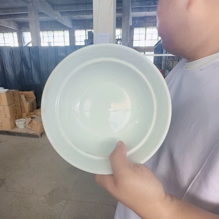 景德镇高温陶瓷老白胎米饭碗2个
