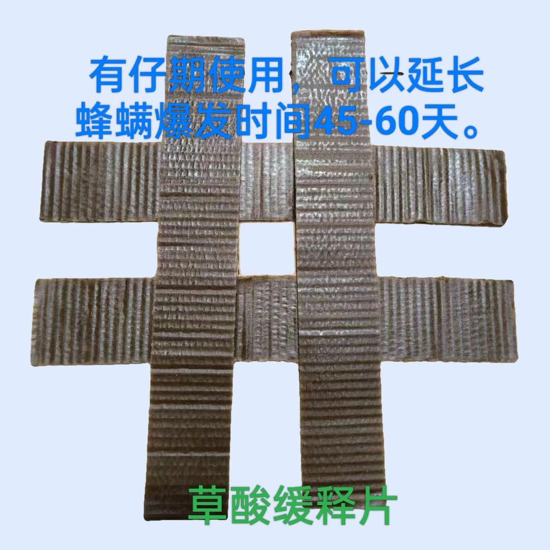 30片草酸缓释片，有仔期可以有效延长蜂螨爆发时间，蜂王蜂群安全