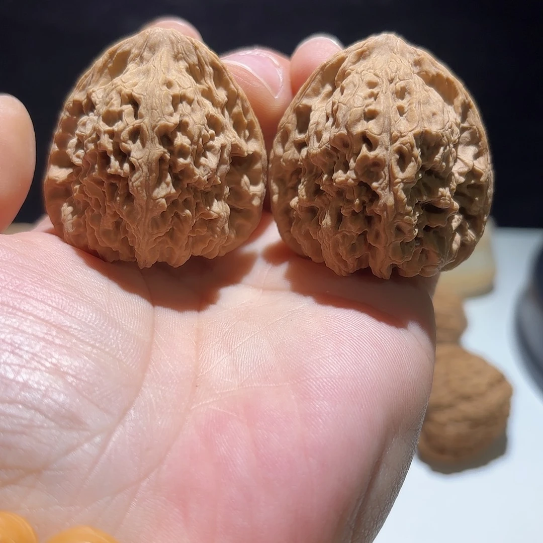 桃核吊坠南将10号41高炮三角磕尖黄