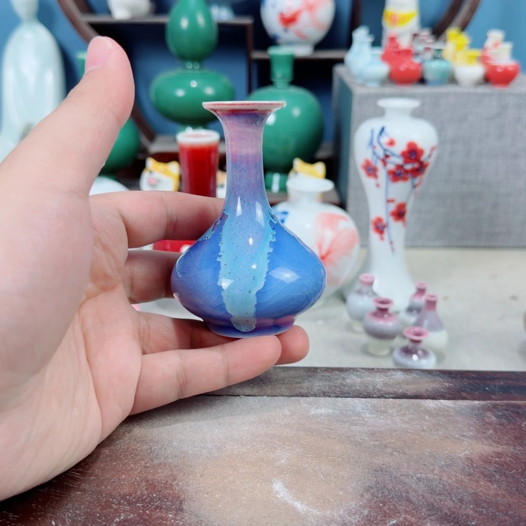 陶瓷手工小花器摆件