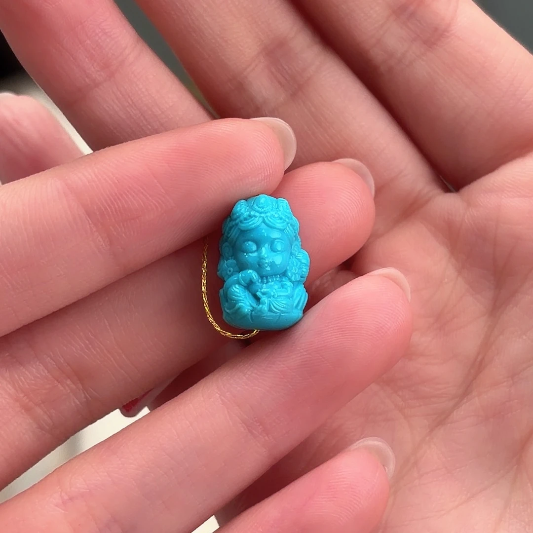 是***！绿松石未镶嵌颈饰