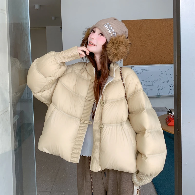 小个子泡芙羽绒服女2025冬季新款90白鸭绒加厚洋气设计感加厚外套