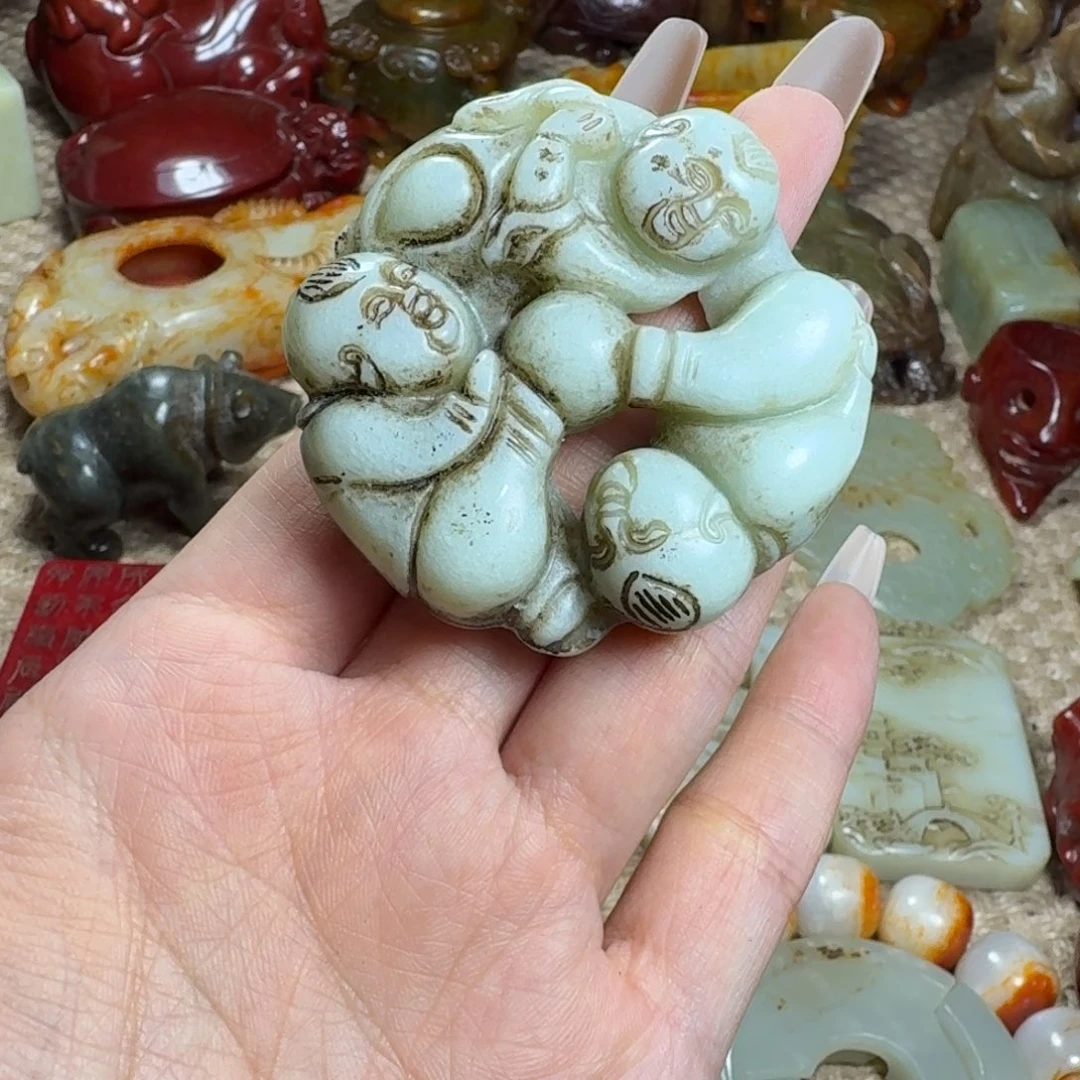 白玉菩提吊坠挂件