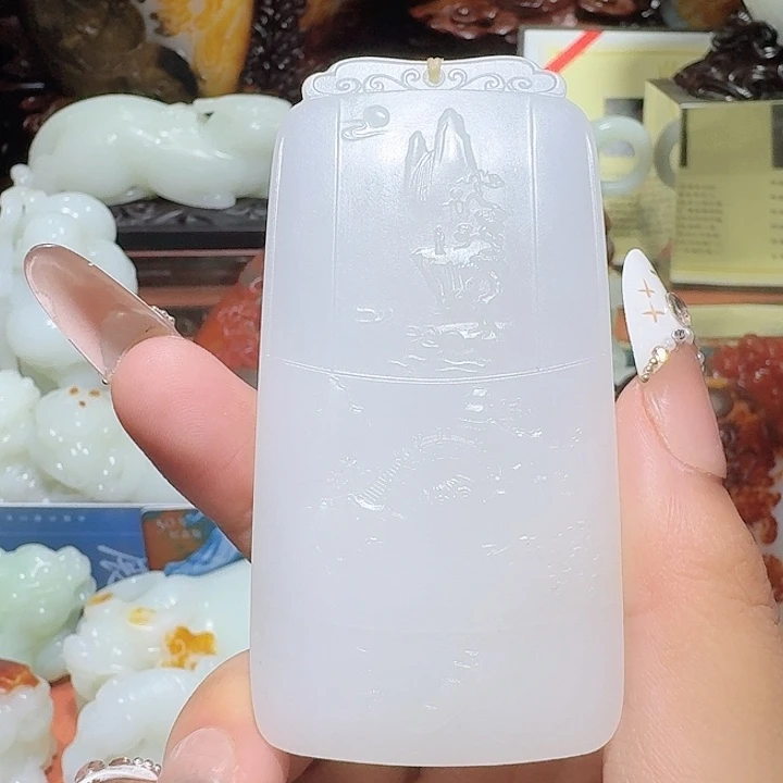 和田玉未镶嵌挂件