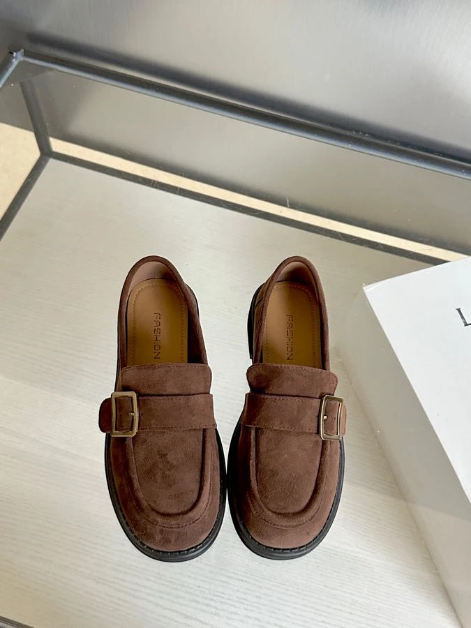 116-2真皮英伦风两穿一脚蹬懒人乐福鞋春秋新款单鞋休闲小皮鞋A10