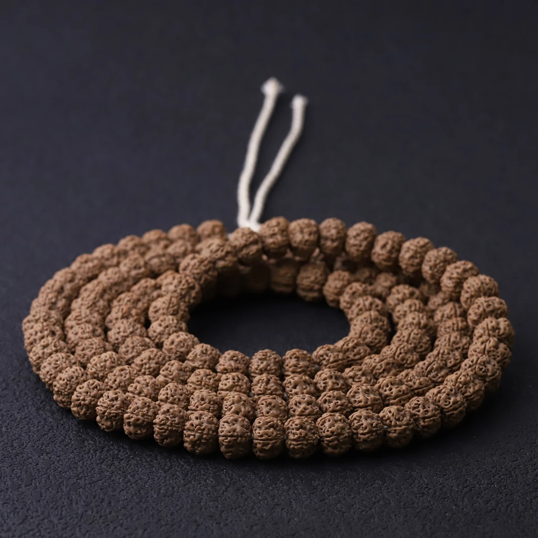 251256【天价平细】定制矮桩平头细纹小金刚108文玩长串