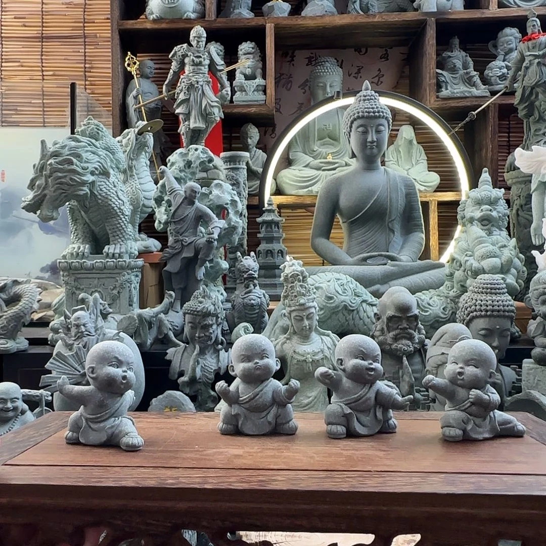 石材功夫小子一套4个