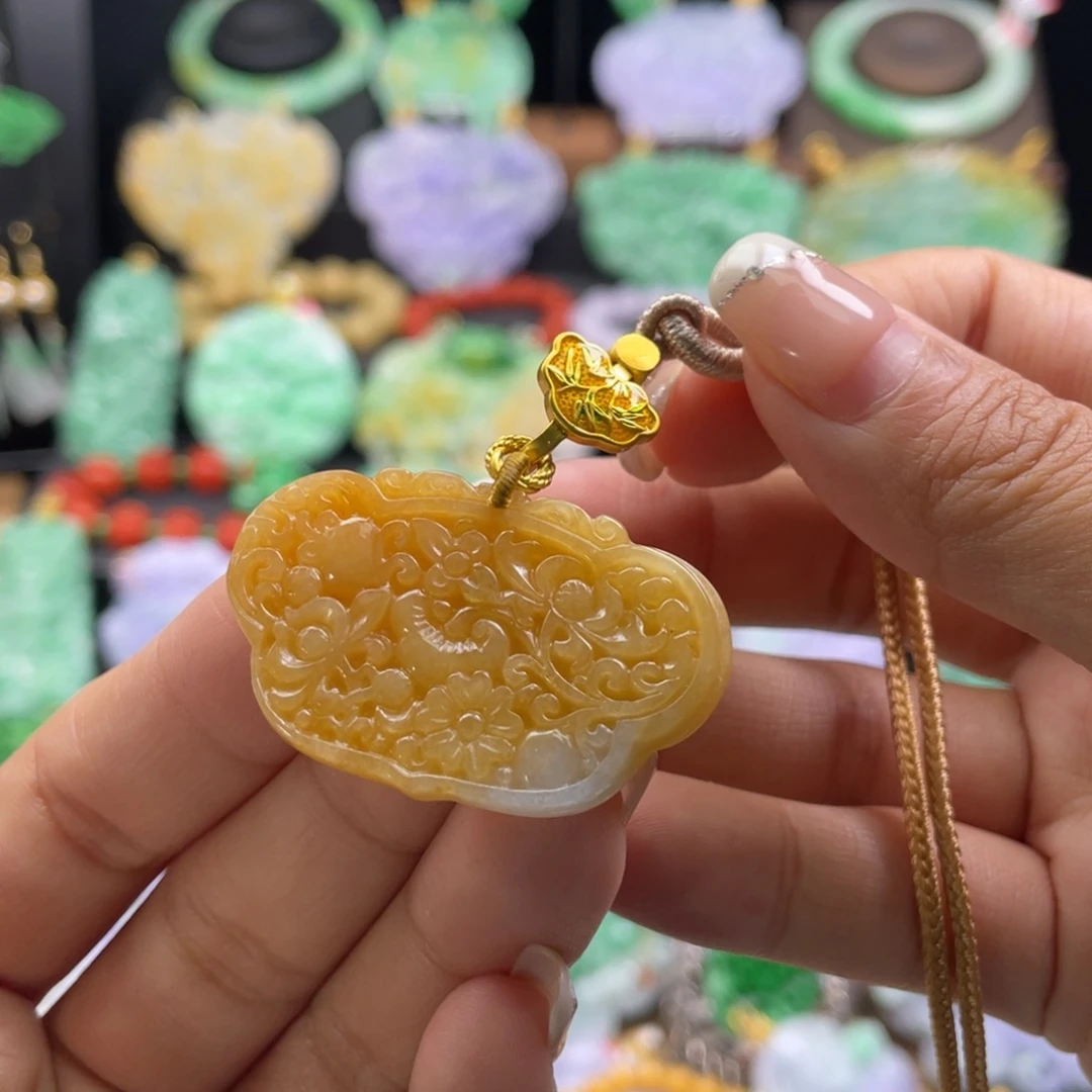 翡翠未镶嵌颈饰代编织