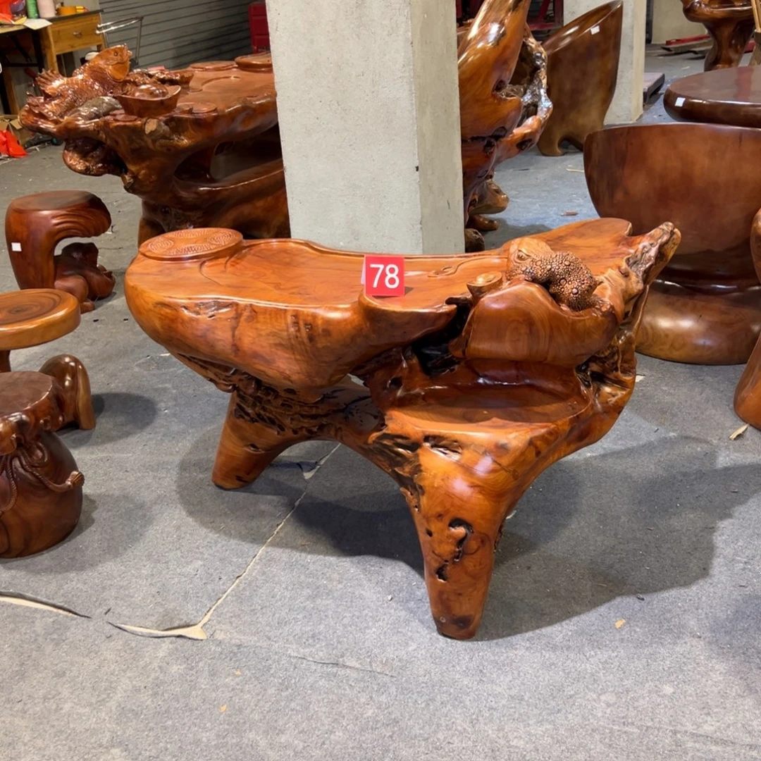 香樟木老树根茶桌