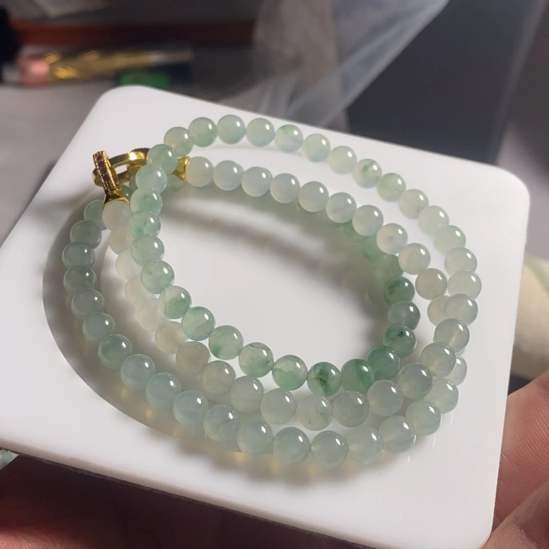 定制翡翠未镶嵌68 缅甸翡翠A货卡6.0