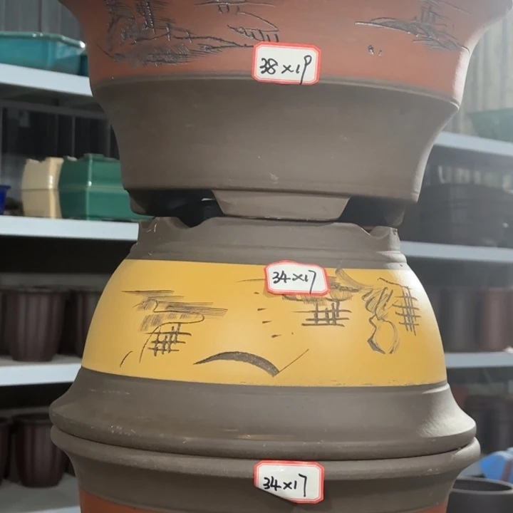 紫砂花盆               100-3