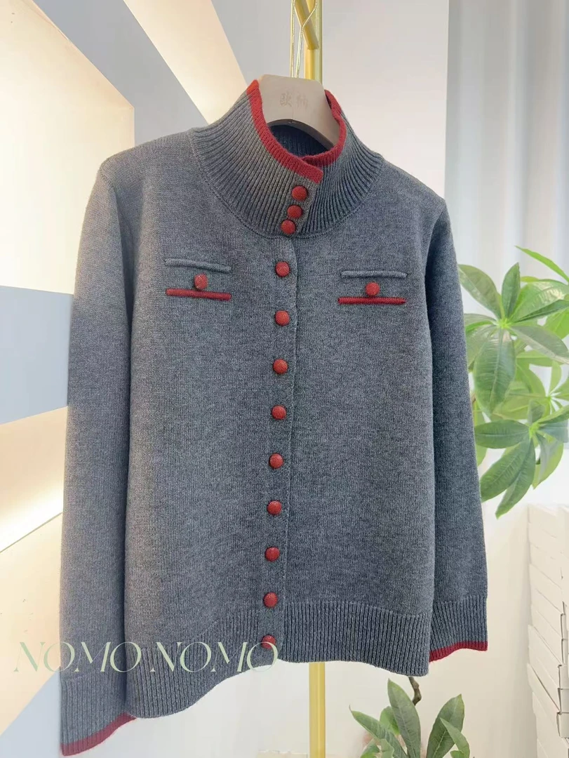 【红扣~包扣】2024新款百搭冬季套头针织衫A287