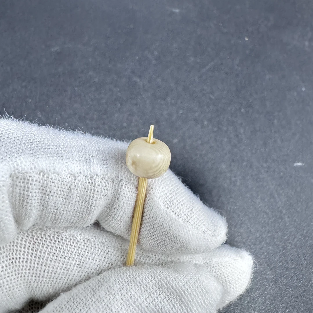 L0203天然猛犸牙 8*7mm 老型单珠