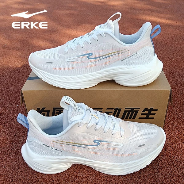 erke/鸿星尔克【人生跑鞋】缓震跑鞋运动鞋网面男士男款跑步鞋
