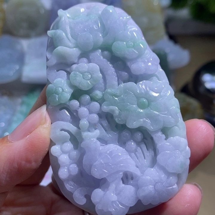 【闪购商品】颈饰未镶嵌翡翠喜上眉梢