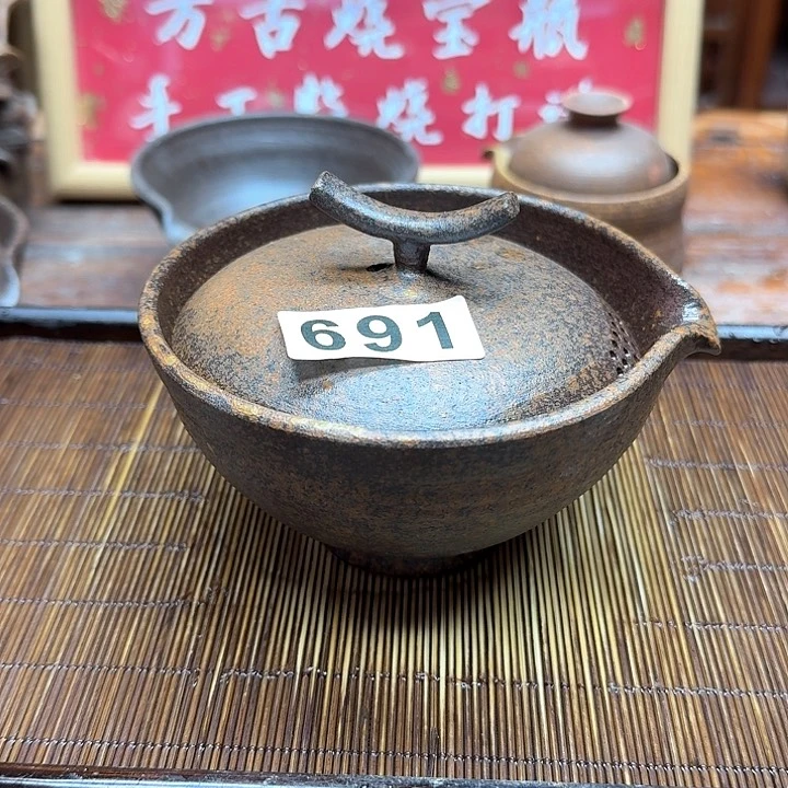 纯手工制作粗陶茶具