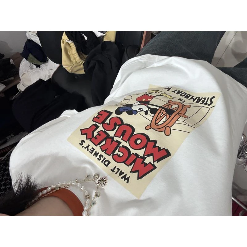 领口撞色老鼠T恤 J24T334