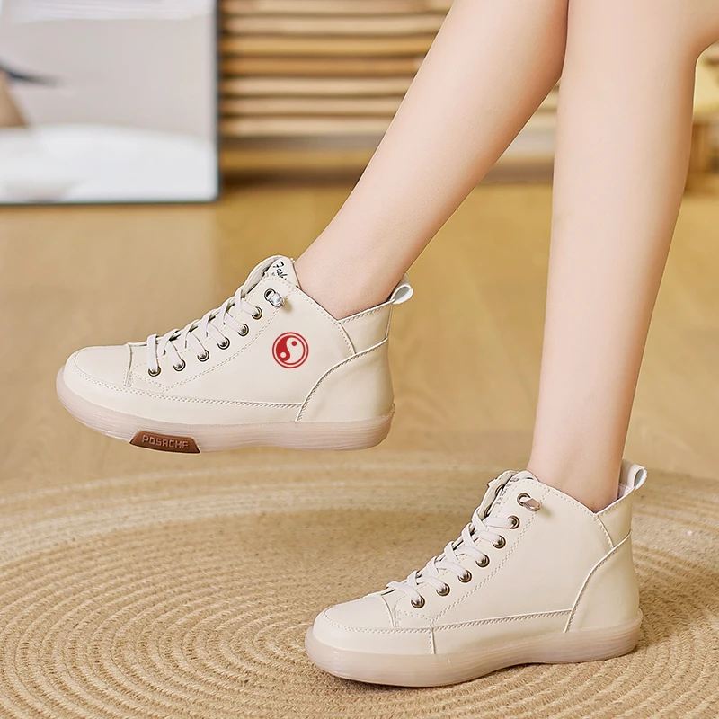 太极鞋女士秋冬加绒牛筋底专业武术比赛鞋女式中帮太极表演马丁靴