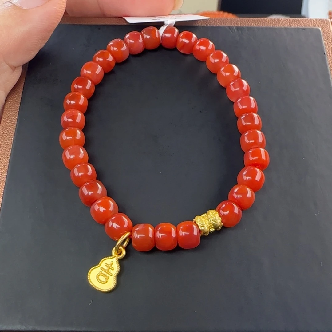 南红玛瑙未镶嵌手链