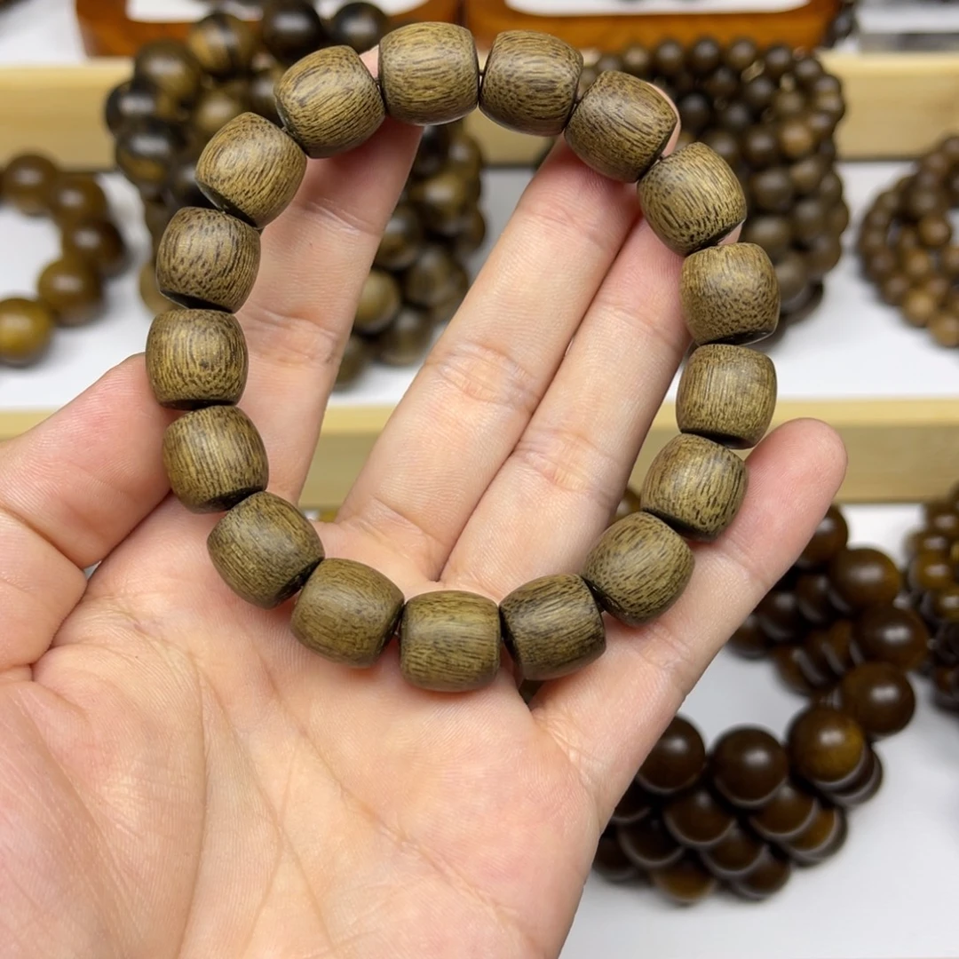 沉香手串越南芽庄白棋楠1.2