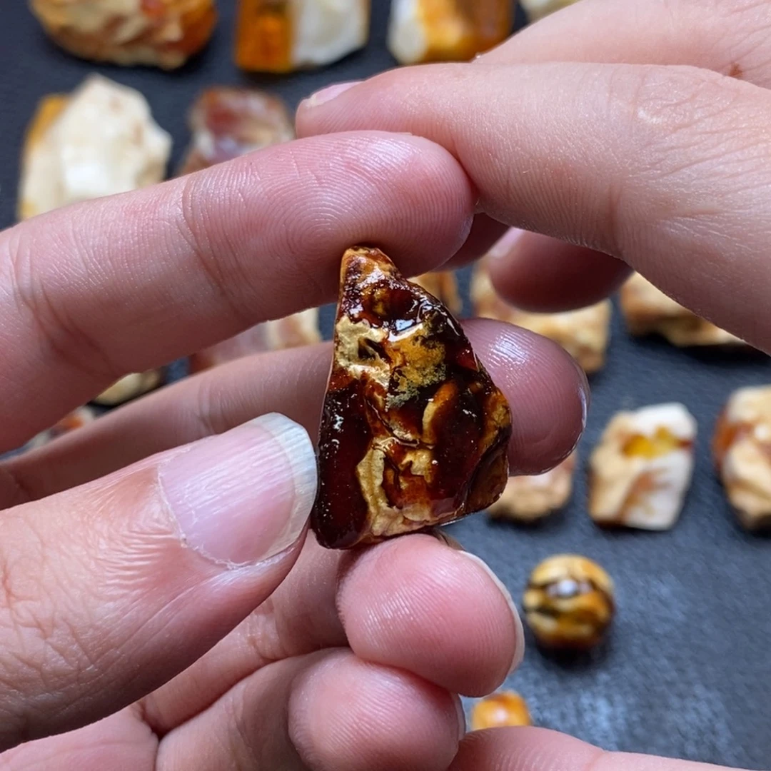 定制琥珀未镶嵌琥珀蜜蜡原石定制