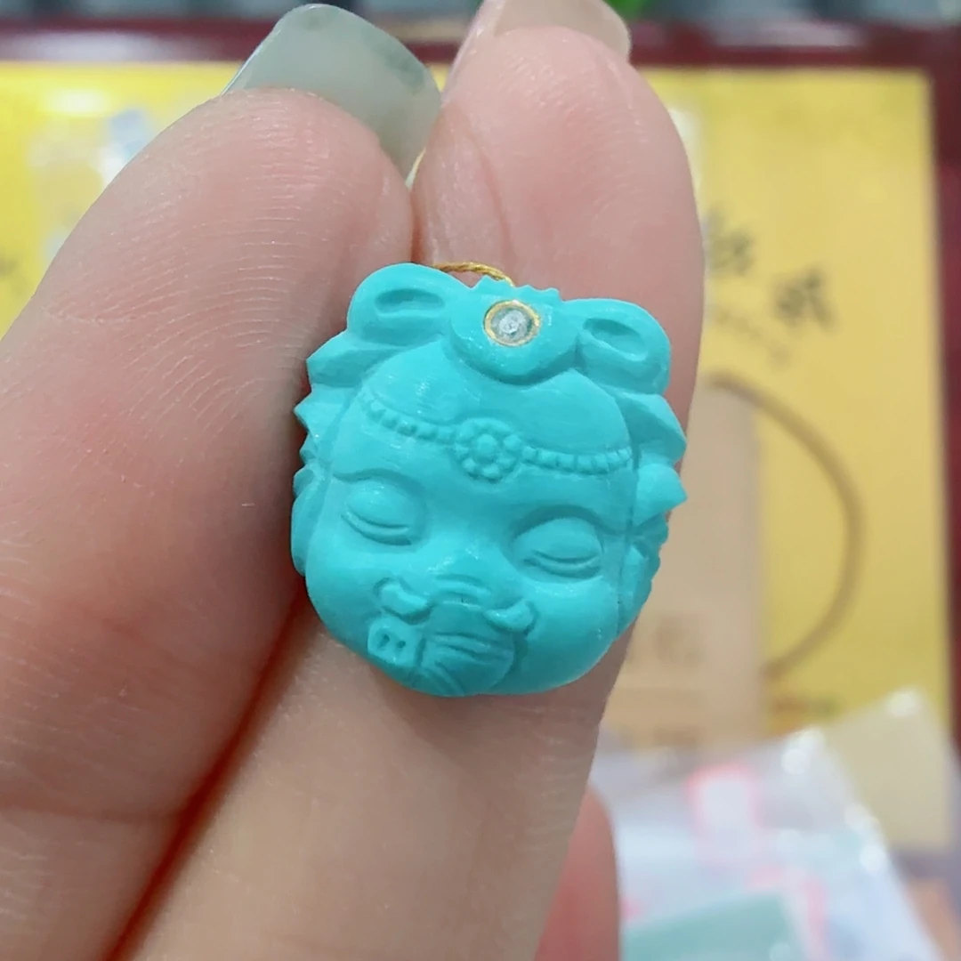 未镶嵌绿松石珠宝奇石