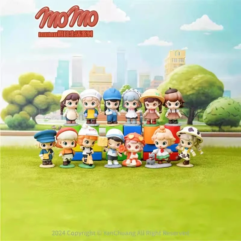 【莎莎潮玩】momo假日生活迷你系列正版盲盒潮玩手办公仔礼物摆件