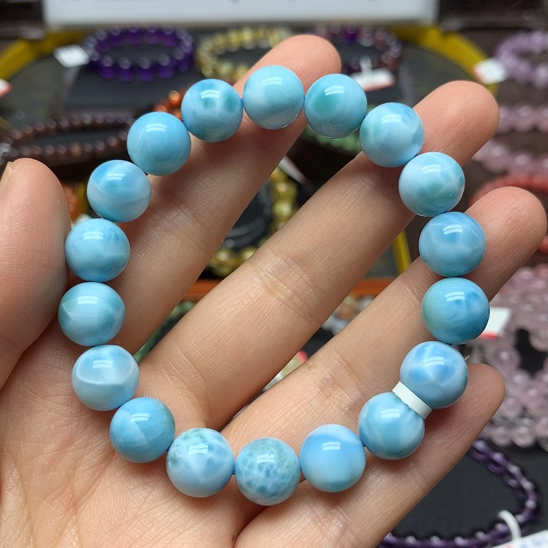 针钠钙石（海纹石）未镶嵌手串