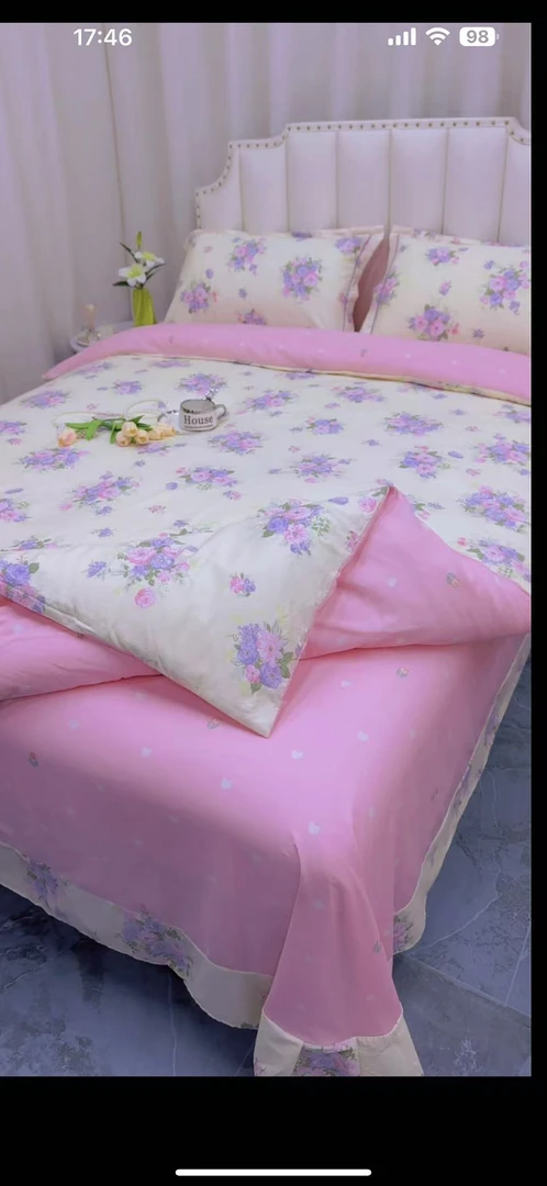 【全棉100棉四件套】床单新款全棉100棉被套款四件套柔软舒适亲肤