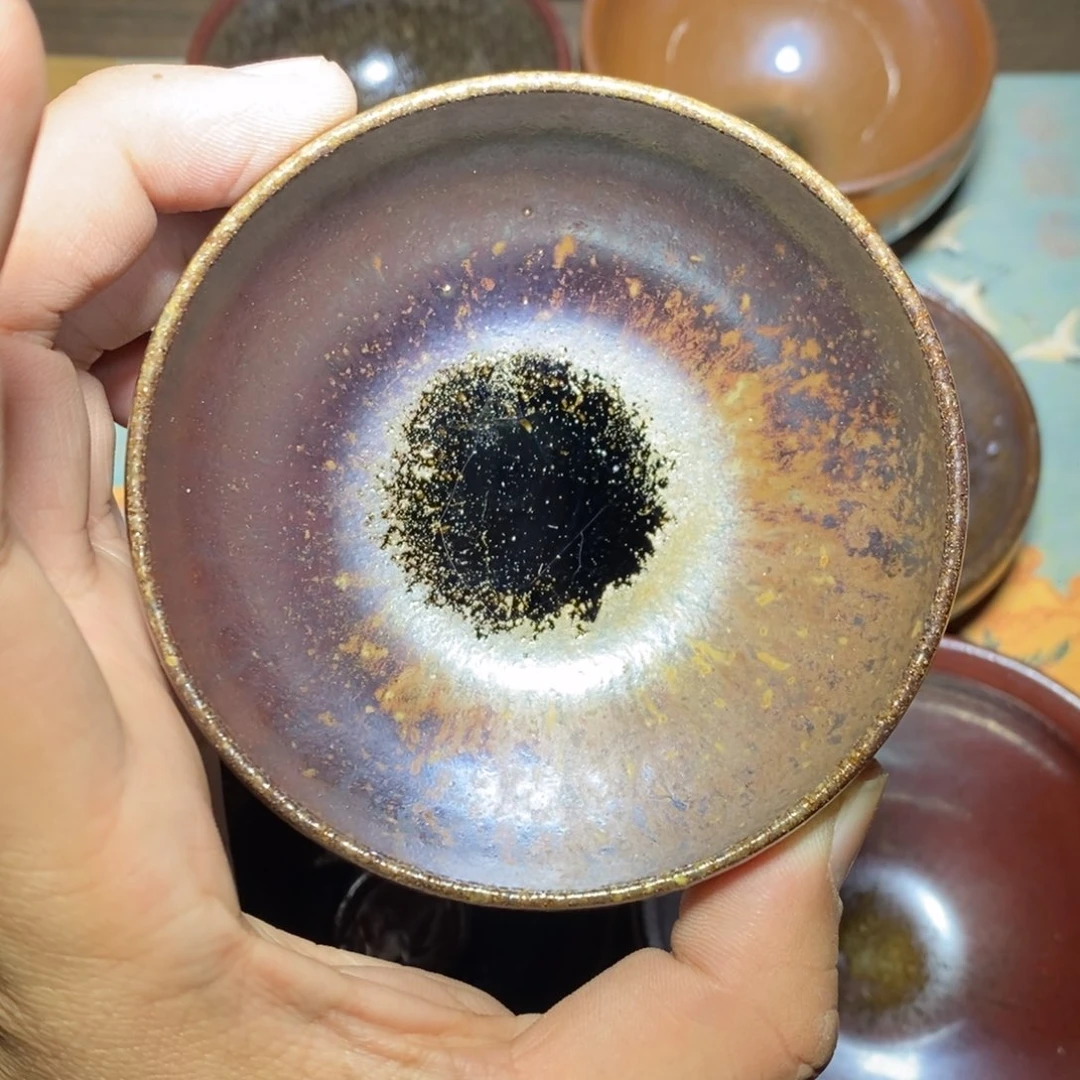 建盏龙窑柴烧手工?***尘