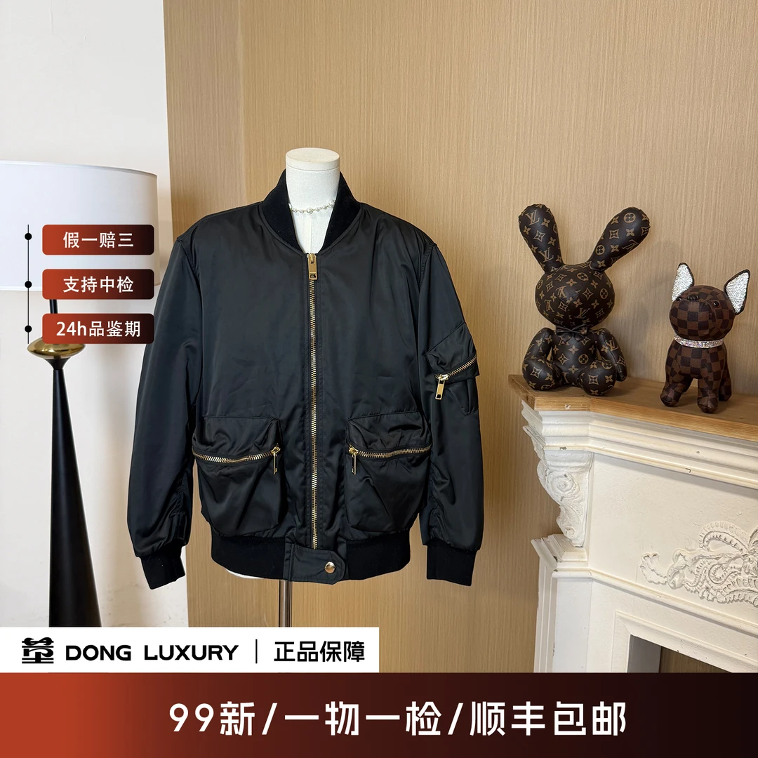 99新 BURBERRY/博柏利 可拆卸夹棉棒球外套/8码/PJ0021